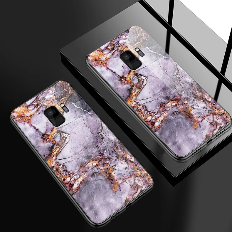 Закаленное Стекло чехол для телефона для OnePlus 3 3t 5 5, 6 комплектов/партия, размер 6T 7 7 Pro задняя крышка для Samsung Galaxy S8 S9 S10 плюс Роскошные противоударные Чехлы Capa - Цвет: W328