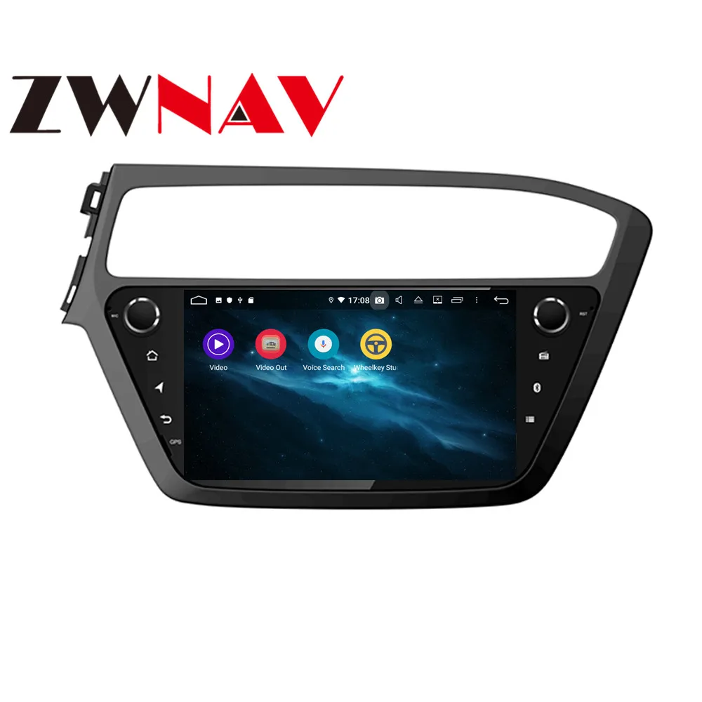 Best Android 9 4+64G DSP IPS Car Player GPS Navigation For HYUNDAI  I20 2018 Head Unit Multimedia Player Tape Recorder 4