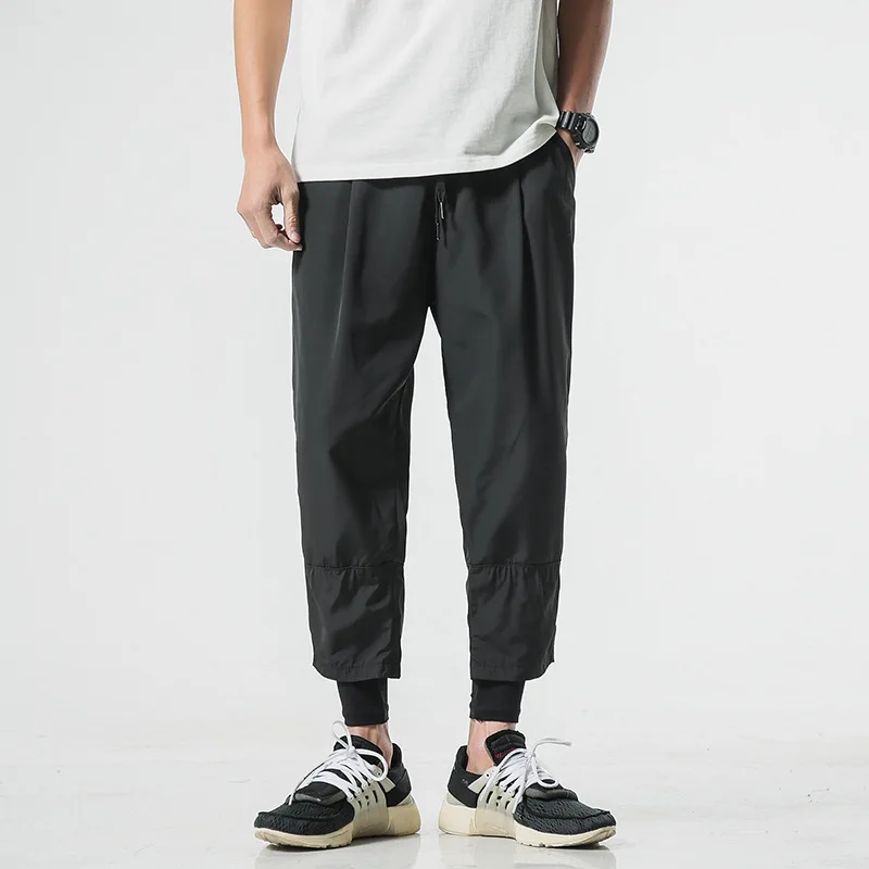 

2020 Spring Main Push Large Size Japanese-style Shadowless Wall jia er jian Elastic Waist 9 Pants HK33 S-
