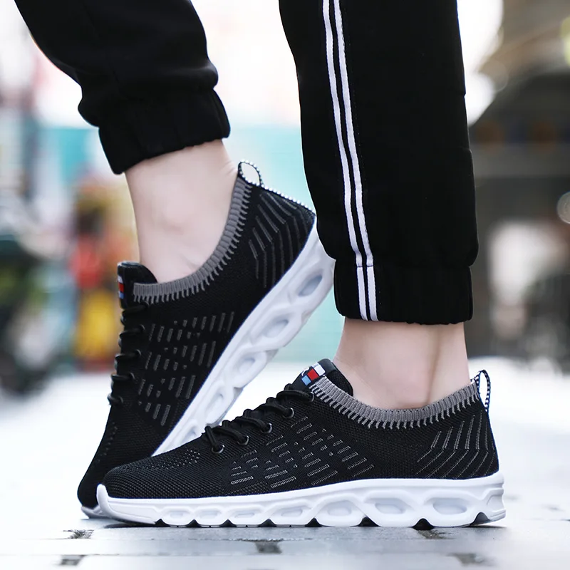 

Spring And Summer Korean-style Breathable Fly Weaver Shoes 2019 STUDENT'S Shoes Anti-slip Single Shoes Casual Running Shoes Flat