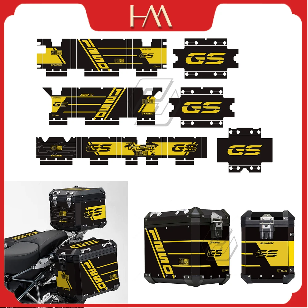 Per Bmw Panniers 40 Anni Gs R1250Gs Adventure 2019-2021 Adesivo Riflettente Per Scatola In Alluminio Per Moto