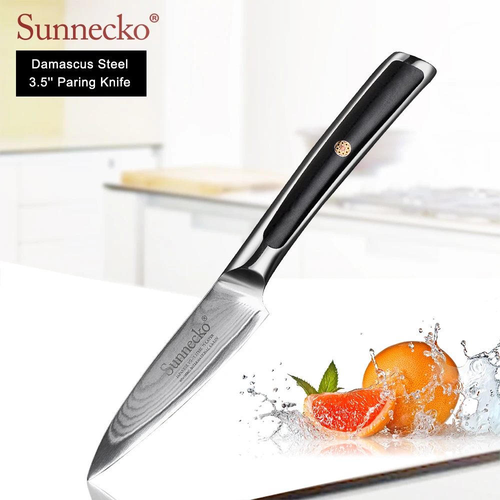 Нож для чистки овощей и фруктов SUNNECKO VG10 3 5 дюйма японские кухонные ножи из