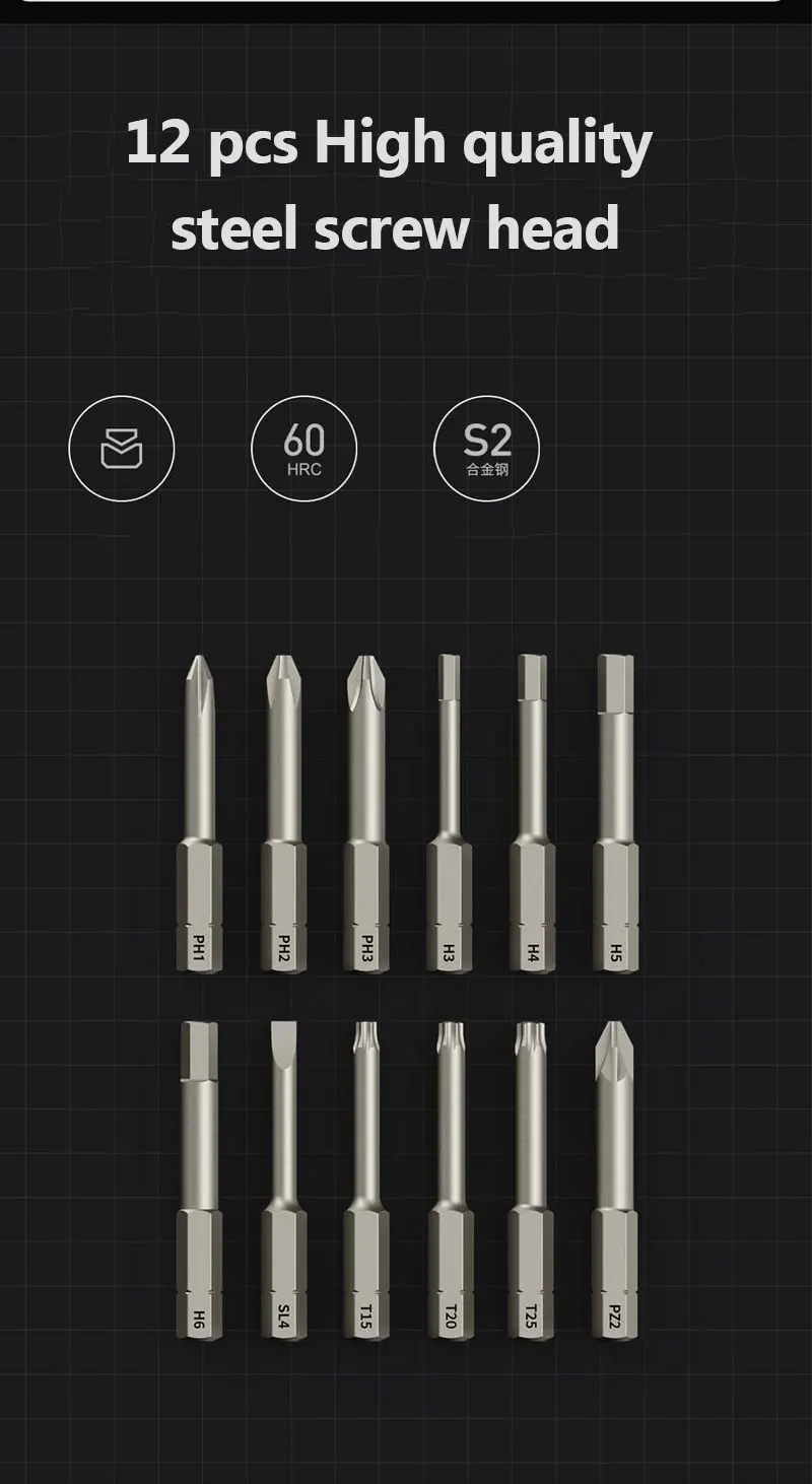HOTO Mini Electric Screwdriver Fashion Smart 3.6V Cordless Screwdriver Power Tools Battery Screwdriver Repair Household DIY Tool