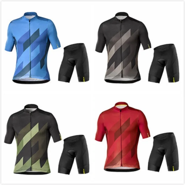 US $19.32 Mavic 2019 summer pro team men short sleeve breathable cycling jersey kit clothes cycling bicycle c