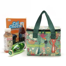 Мультяшная переносная сумка для обеда для пикника, термоизолированная сумка для еды, для детей, женщин, студентов, простой утолщенный кулер коробка для льда
