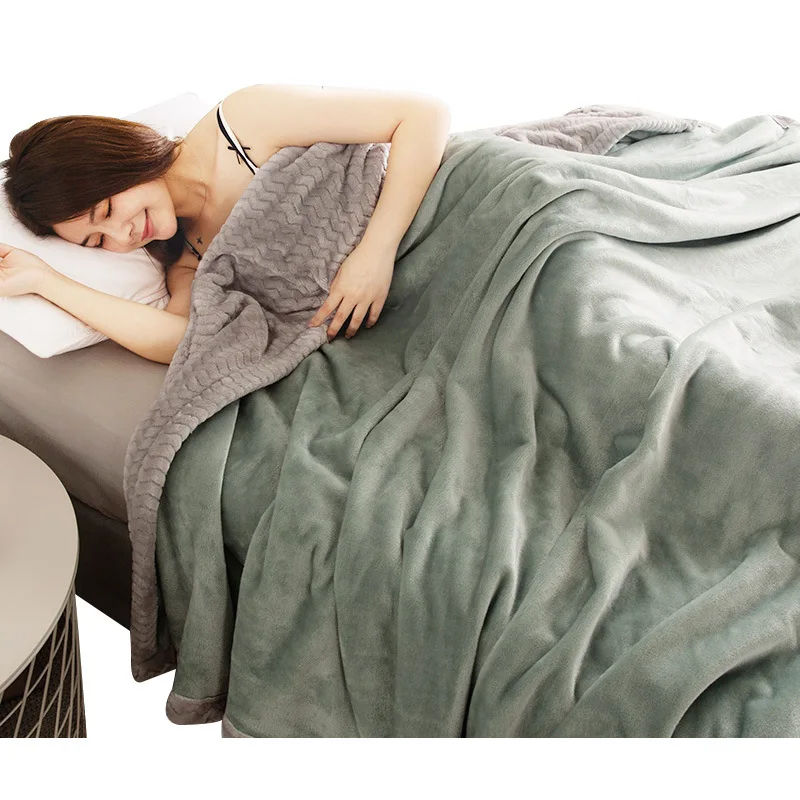 Simanfei зимнее шерстяное одеяло, однотонное Фланелевое мягкое теплое пушистое флисовое меховое одеяло для взрослых, детские одеяла для дивана