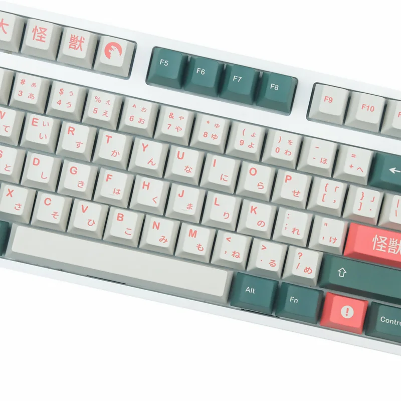 Chaves Gmk Kaiju Keycaps Cereja Perfil Pbt Sublimação Teclado Mecânico para mx Interruptor With1.75u 2u Shift 140 - Imagem 3