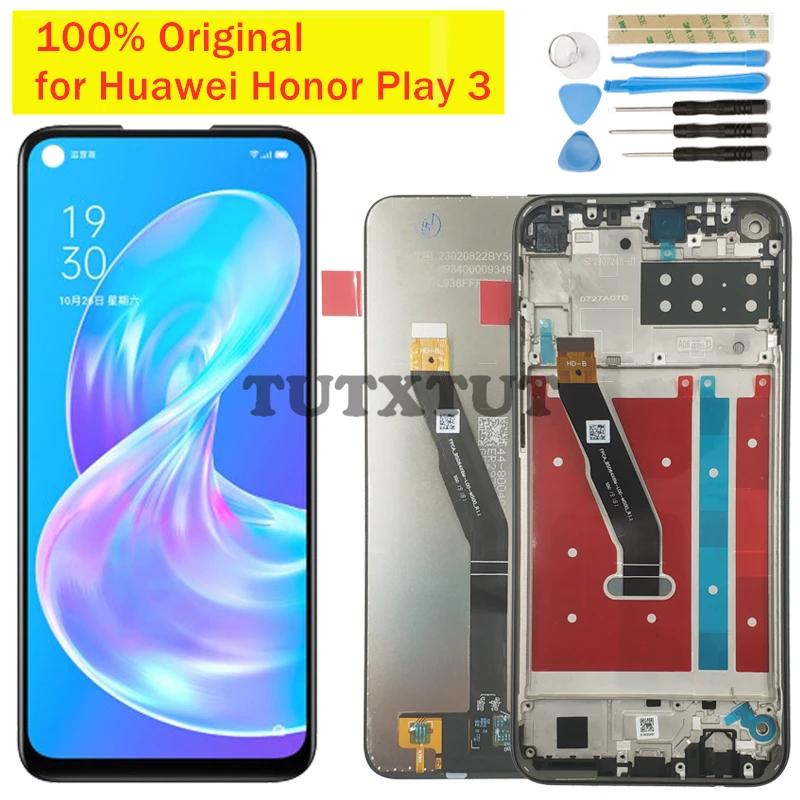6 39 &quotдля Huawei Honor Play 3 ЖК-дисплей сенсорный экран с рамкой дигитайзер сборка 10