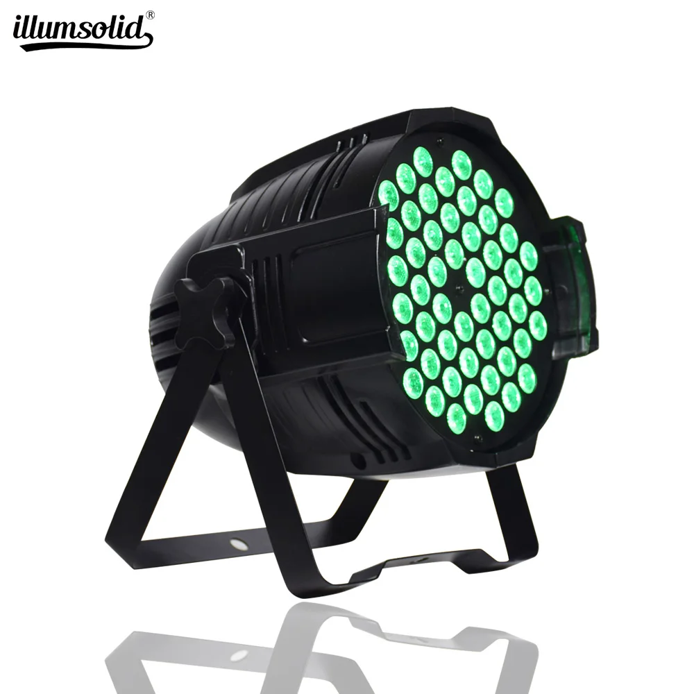 Алюминиевый Светодиодный прожектор Par 54x3W RGB 3in1 64 Dj проектор Освещение для