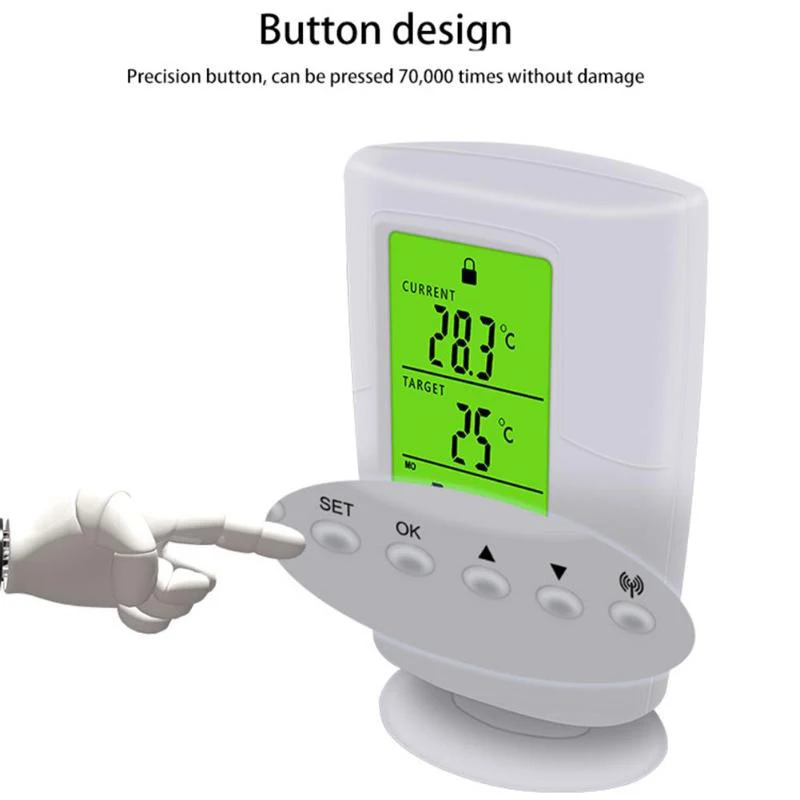 Prise de Thermostat Programmable Sans Fil Ts-2000 Prise D'affichage À Crist W5R3 