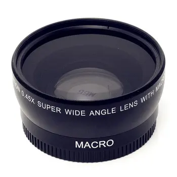 

Wide-Angle Lens With Macro Optical Glass Lenses 0.45X 46 49 52 55 58 mm Lens Accessory High Definition