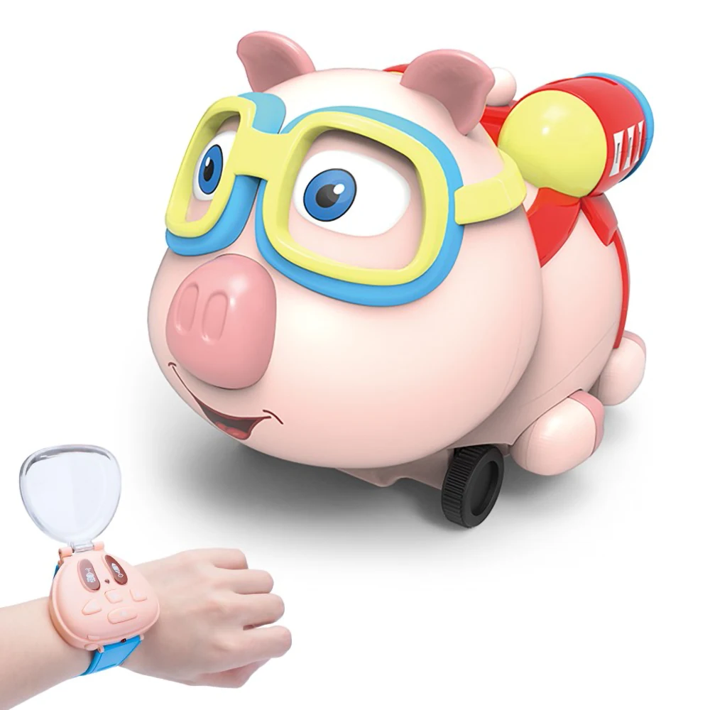 R09 Rc Pig Car Toy Rc Pig Robot With 2.4g Watch Remote Control Rc