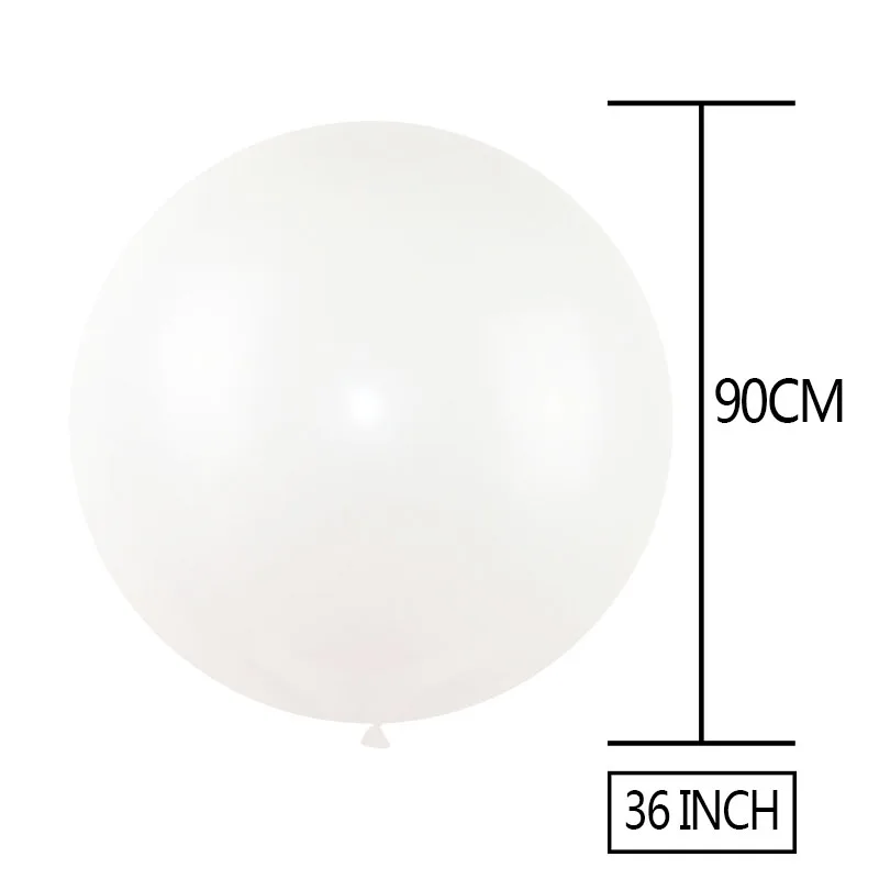 1pc 36 Inch 90cm Big Giant Balloons Latex Balloons Wedding Decoration Inflatable Helium Air Balls Happy Birthday Party Balloons