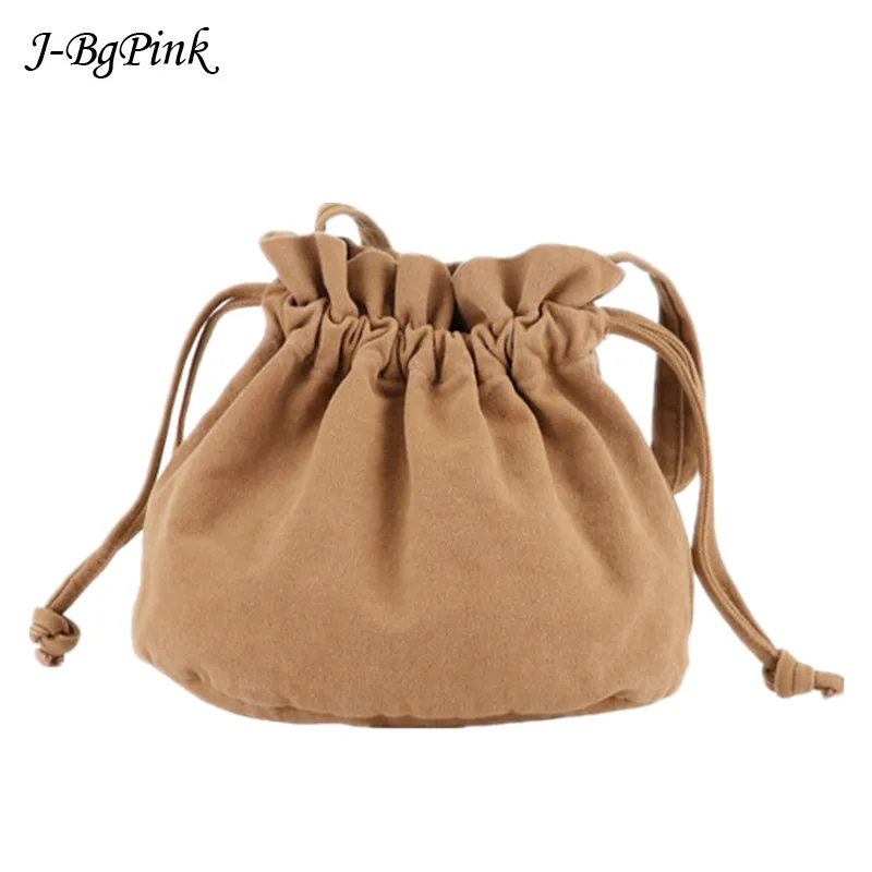

Korean Drawstring Bucket Bag for Women Large Size Brown Crossbody Purse and Shoulder Bag Tote High Quality Handbags