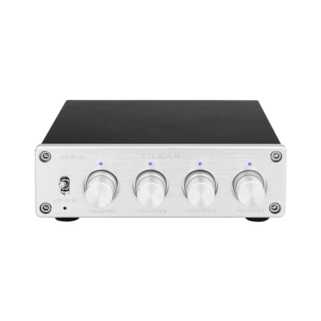 Hifi Lossless 1 Input 4 Output Rca Audio Distributor Ne5532 Op Amp Signal Selector Tone Volume Gain Adjustments For Amplifier Amplifier Aliexpress
