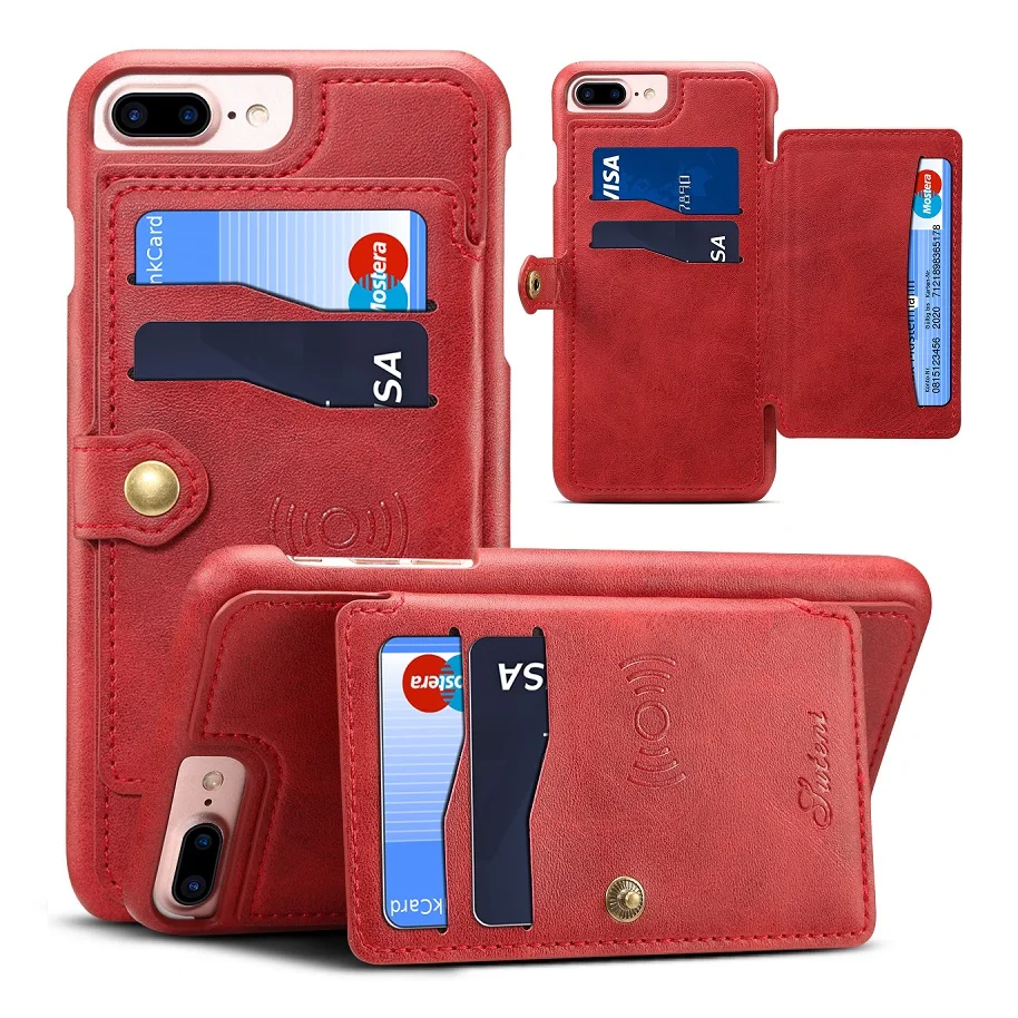 Высококачественный чехол из искусственной кожи для iphone 6, 6 S, 7, 8 Plus, флип-держатель для карт, магнитная Автомобильная задняя крышка для iphone X, XS, Max, XR, чехол для телефона