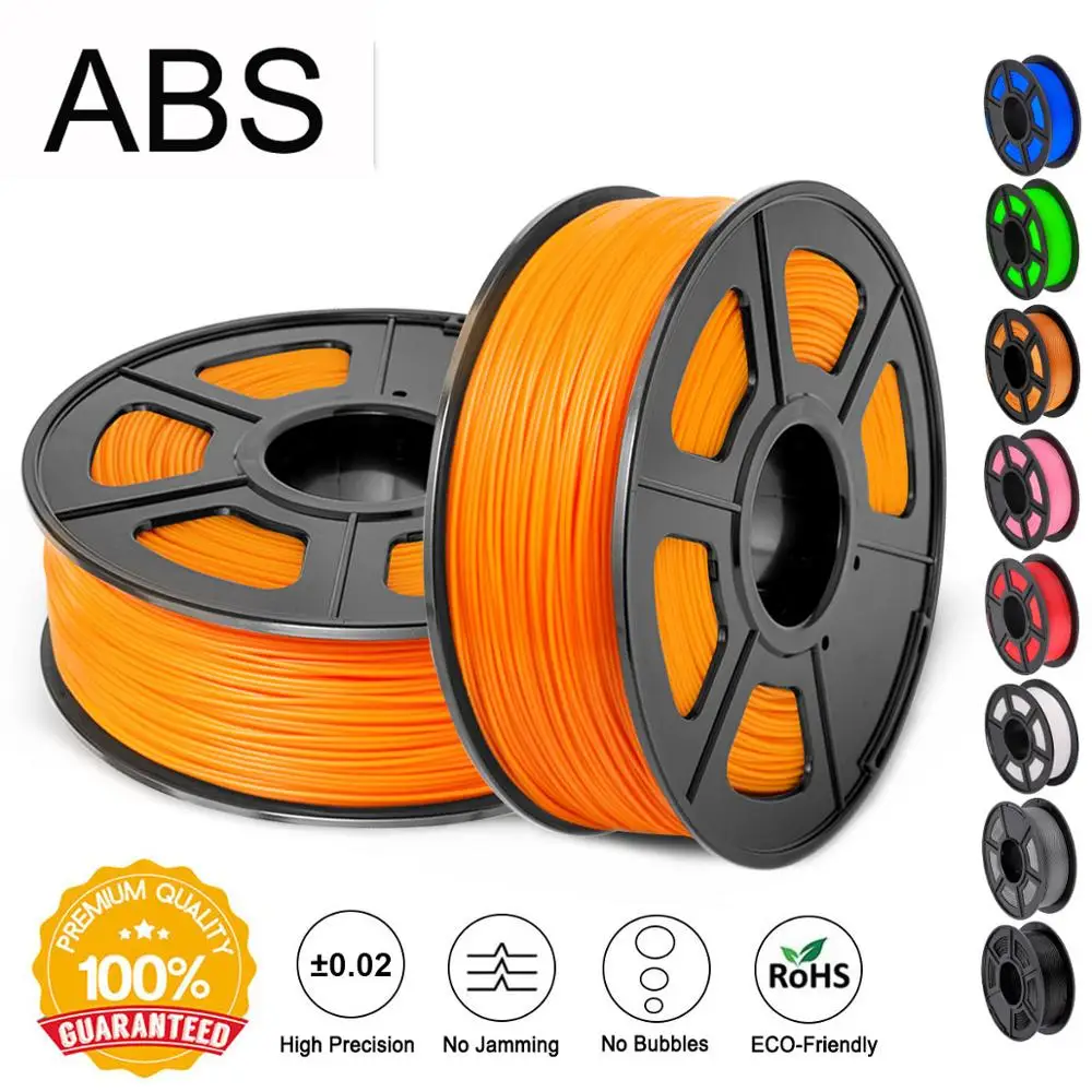 ABS-OR SUNLU 3d Принтер Нити ABS 1 кг 2,2 фунтов 3d печать нити для 3d принтера s и 3D ручки для детей рисование подарок печать - Цвет: ABS-OR