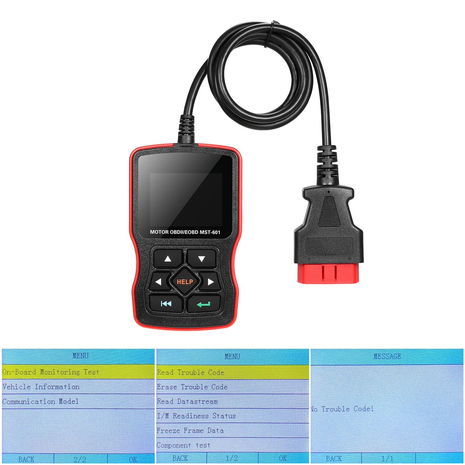 Универсальный OBD2 сканер автомобильный диагностический инструмент устройство считывания неисправностей двигателя автомобиля Стирание/сброс кодов неисправностей Диагностический сканер сканирующий инструмент