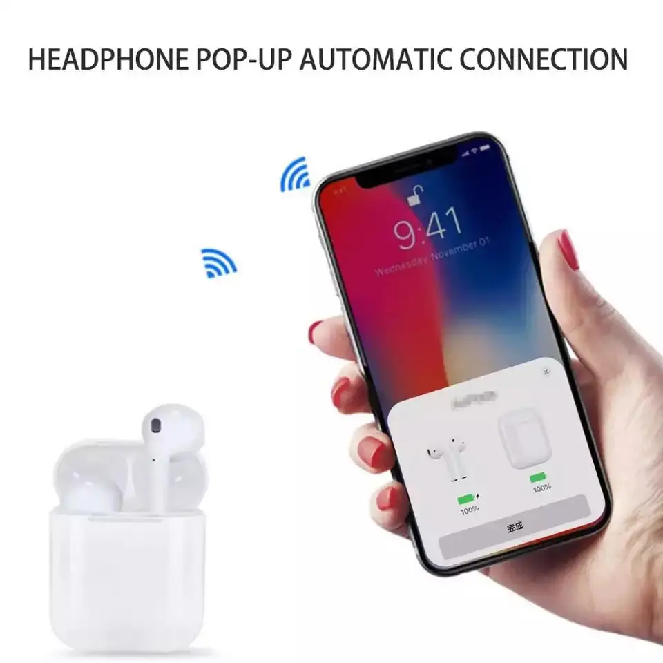 I12 tws матовые Bluetooth наушники беспроводные наушники свободные руки бизнес наушники спортивная Гарнитура Bluetooth Музыкальные наушники