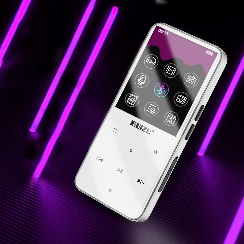 D10 white Bluetooth MP3 плеер без потерь HiFi MP3 музыкальный плеер портативный аудио 8 ГБ с динамиком FM радио Электронная книга часы - Цвет: D10 white