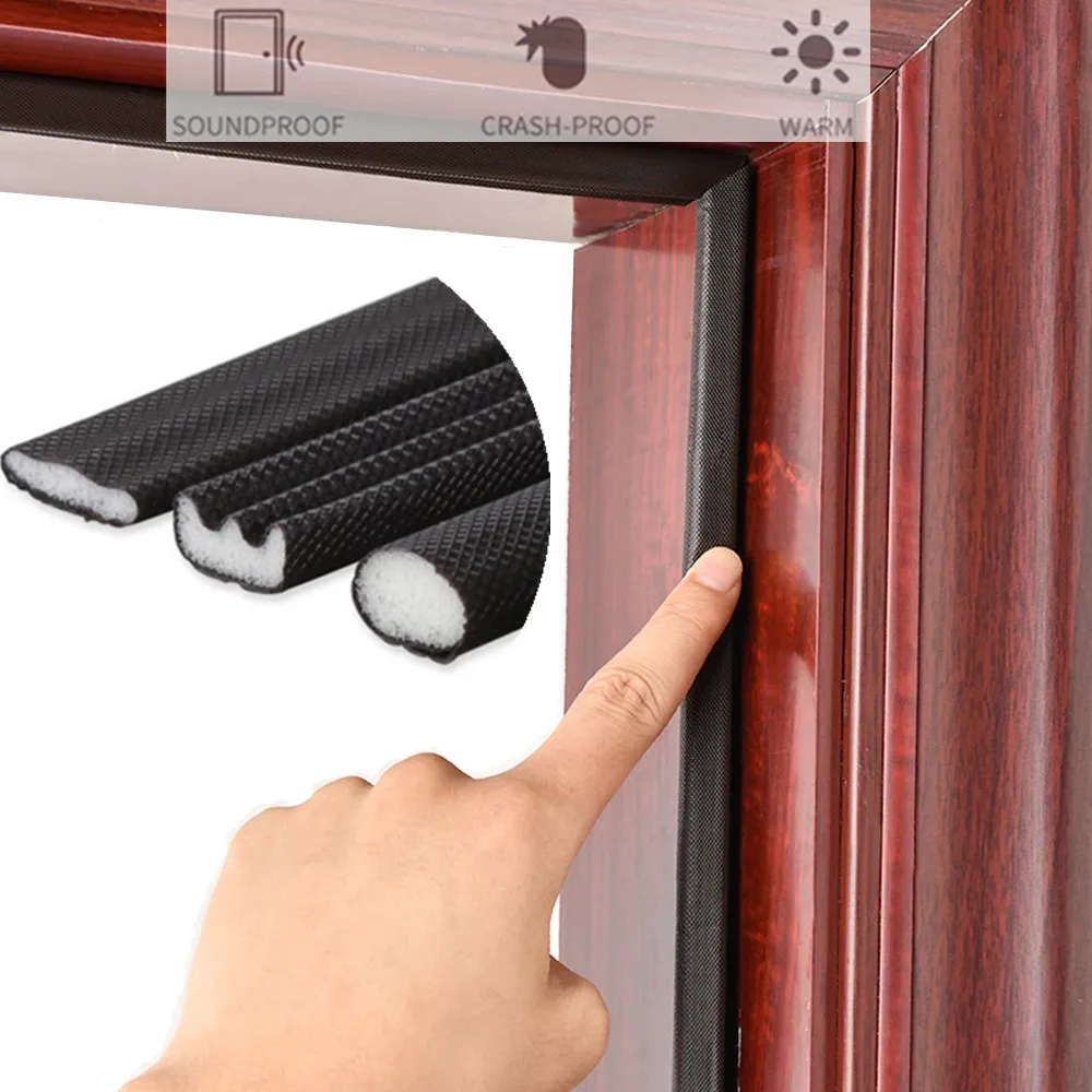 Sealing-Strip Gap-Filler Window-Hardware Foam-Seal Self-Adhesive Soundproof Burlete 5M