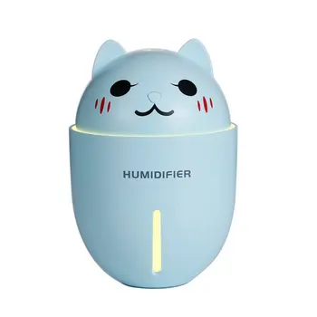 

3 in 1 Cute Air Humidifier Mute Desktop USB Charging Mini Air Purifier With Night Lamp portable durable