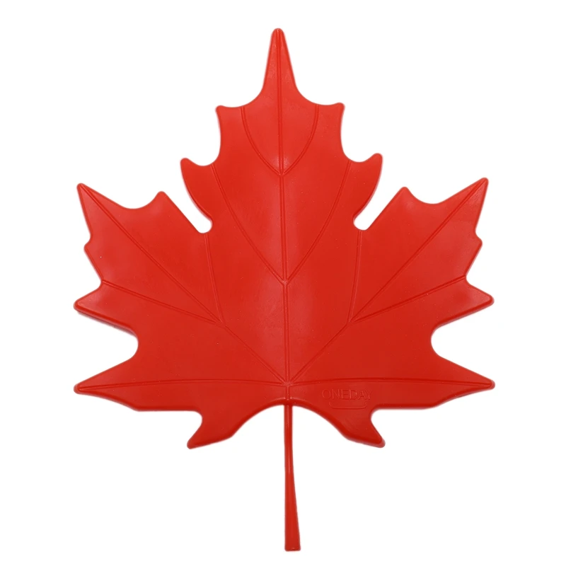 Красный пластиковый кленовый лист стиль домашний декоративный ограничитель