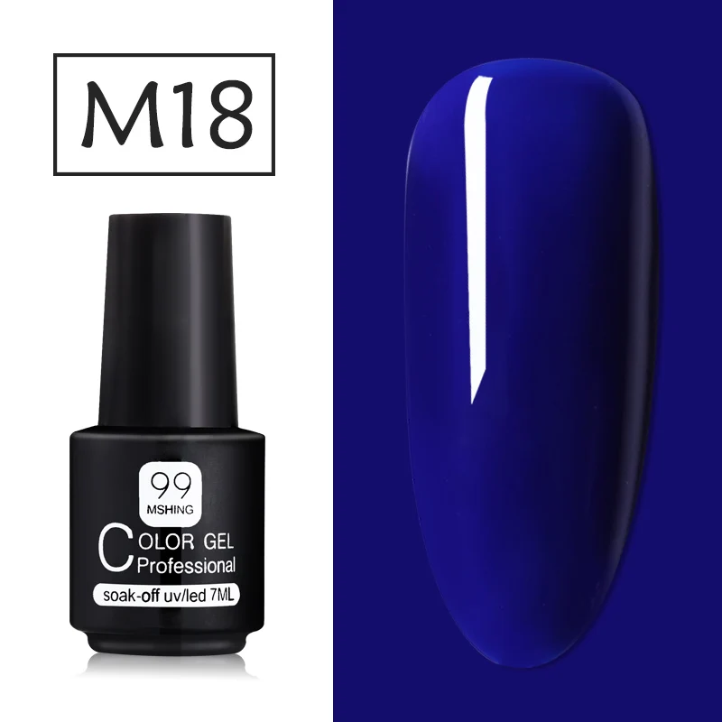 M018 Mshing Gel Polish Set All For Manicure Semi Permanent Vernis top coat UV LED Gel Varnish Soak Off Nail Art Gel Nail Polish - Color: M018