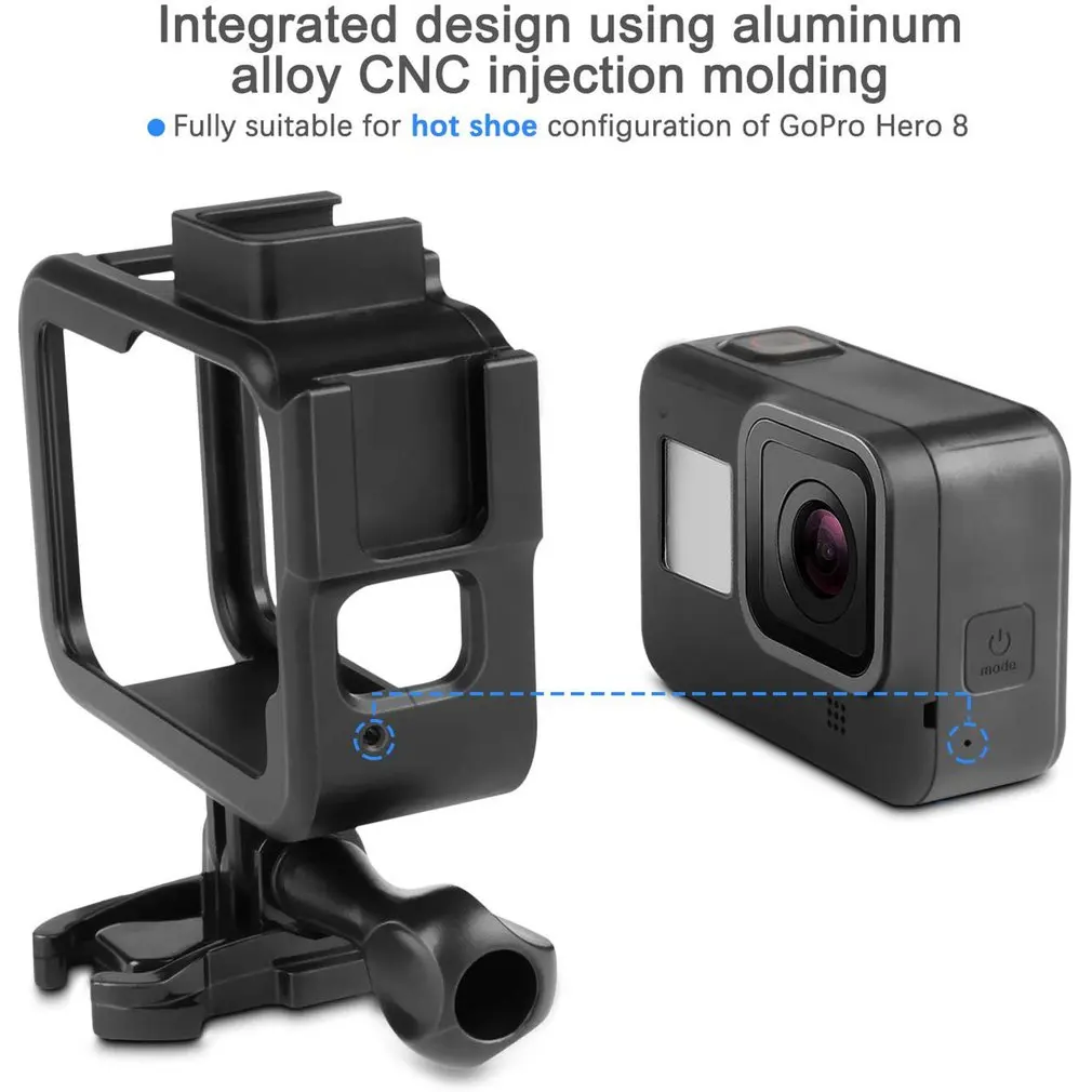 Защитный Водонепроницаемый чехол для дайвинга для GoPro Hero 8 Black camera s Аксессуары алюминиевая защитная рамка для камеры корпус оболочка