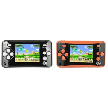 

2 Pcs Handheld Game Console for Children, Arcade System Game Consoles Video Game Player Birthday Gift Black & Orange