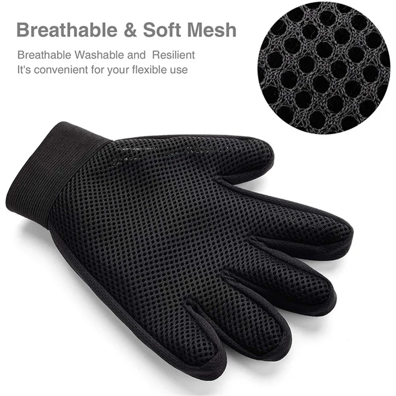 Cat Grooming Glove for Cats Wool Glove Pet Hair Deshedding Brush Comb Glove for Pet Dog Cleaning Massage Glove for Animal Cat Grooming Glove for Cats Wool Glove Pet Hair Deshedding Brush Comb Glove for Pet Dog Cleaning Massage Glove for Animal