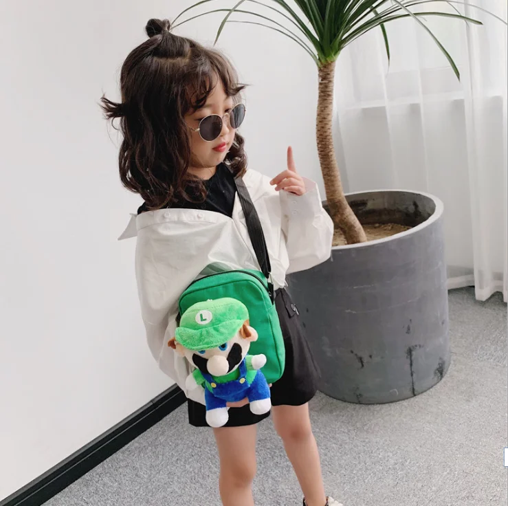 Мультяшная Супер Марио сумка hello kitty Регулируемая для родителей и детей Детская