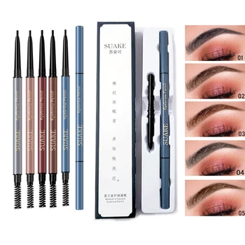 

Double Head Eyebrow Pencil Waterproof Sweatproof Not Bleaching Lasting Eyebrow Pen Super Fine Make Up Eye Brow Pencil Maquillage