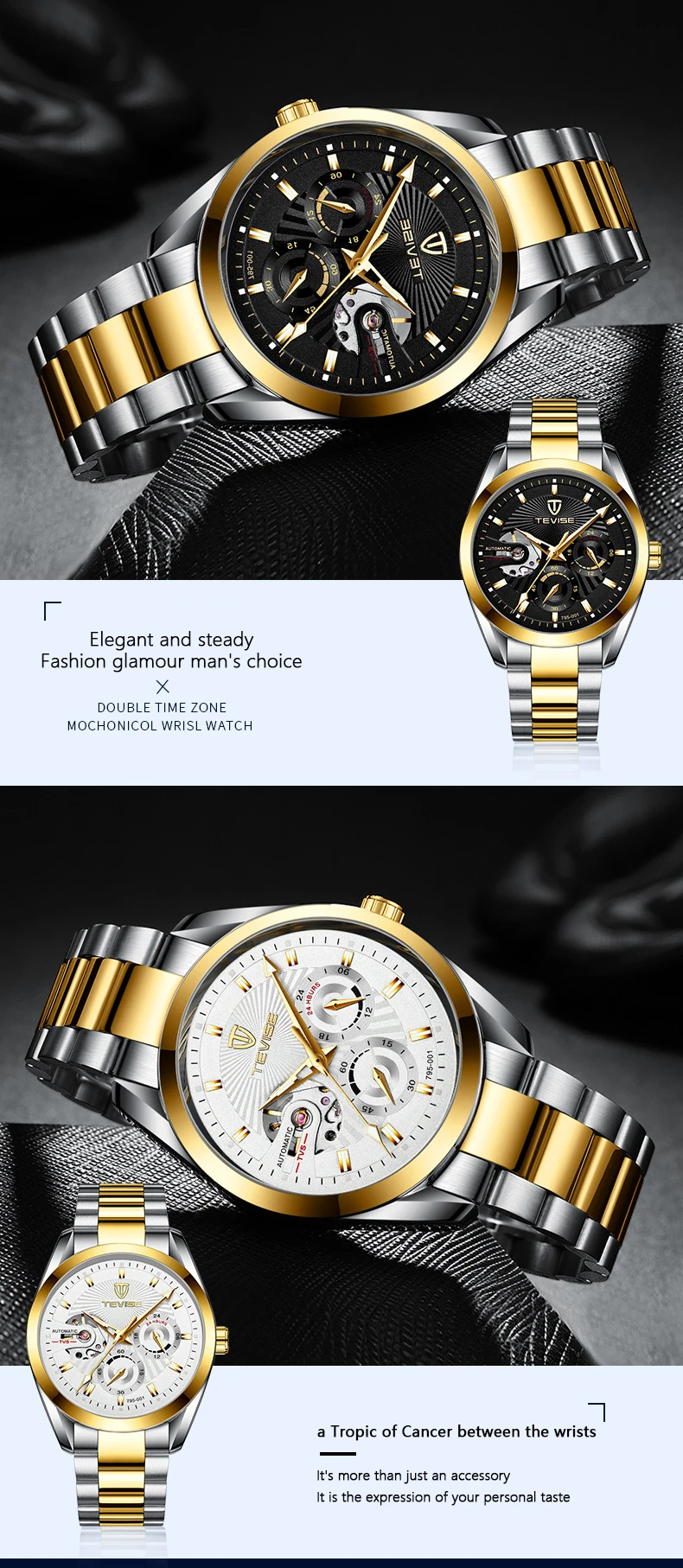 TEVISE мужские часы s Tourbillon водонепроницаемые автоматические механические часы для мужчин часы со скелетом мужские наручные часы Relogio Masculino