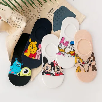 

Summer Korea socks women Cartoon Cat Fox mouse Socks Cute Animal Funny Ankle Socks Cotton invisible socks Dropship