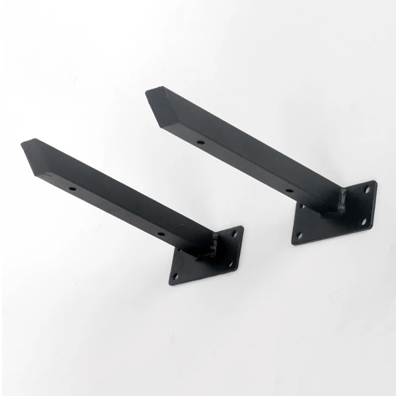 2PCS Wall Mounted Black Table Shelf Bracket Heavy Duty Bench Iron Support 10cm/15cm/20cm/25cm/30cm/35cm | Обустройство дома