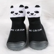 Милая Осенняя обувь для новорожденных, удобные зимние ботинки с героями мультфильмов для маленьких мальчиков и девочек теплая Нескользящая детская обувь