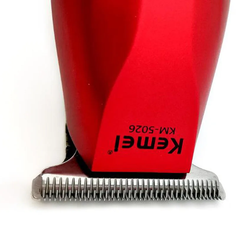 Kemei KM-5026 режущая головка бритвенный нож DIY надпись Парикмахерская специальная нажимная белая машинка для стрижки волос