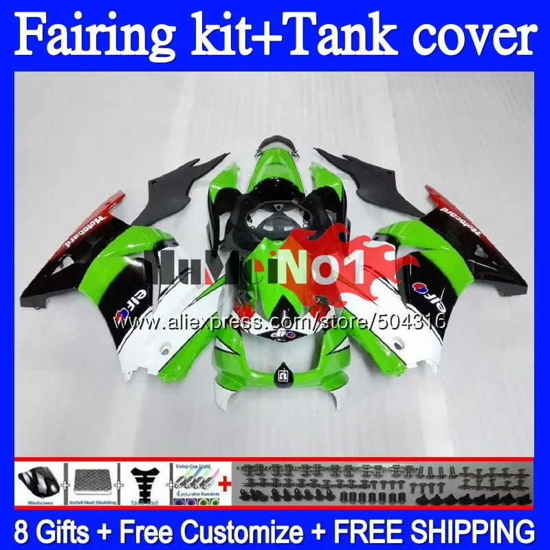 Kit For KAWASAKI EX250 ZX250 R 2008 2009 2010 2011 2012 94MC.48 EX250R ZX EX 250 250R ZX250R 08 09 10 11 12 Black Green Fairing Kit For KAWASAKI EX250 ZX250 R 2008 2009 2010 2011 2012 94MC.48 EX250R ZX EX 250 250R ZX250R 08 09 10 11 12 Black Green Fairing