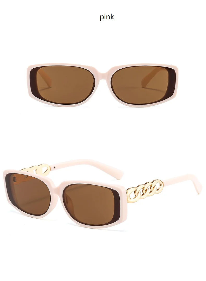 2021 Retro Rectangular Sunglasses Women 