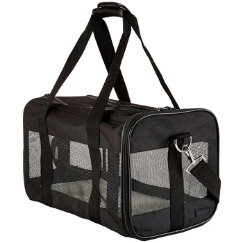 

Collapsible Pet Carrier For Cat And Puppy,Top Loading, Sturdy Bottom, Adjustable Shoulder Strap, Cozy Cushion