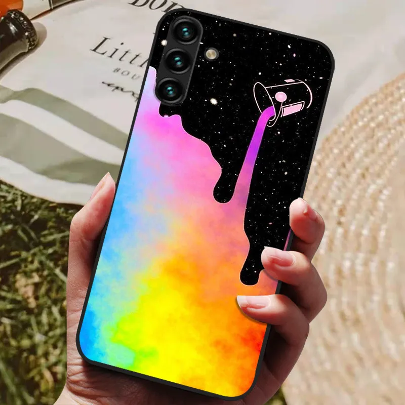 Silicone Back Cover Phone Case with Soft Bumper in Black