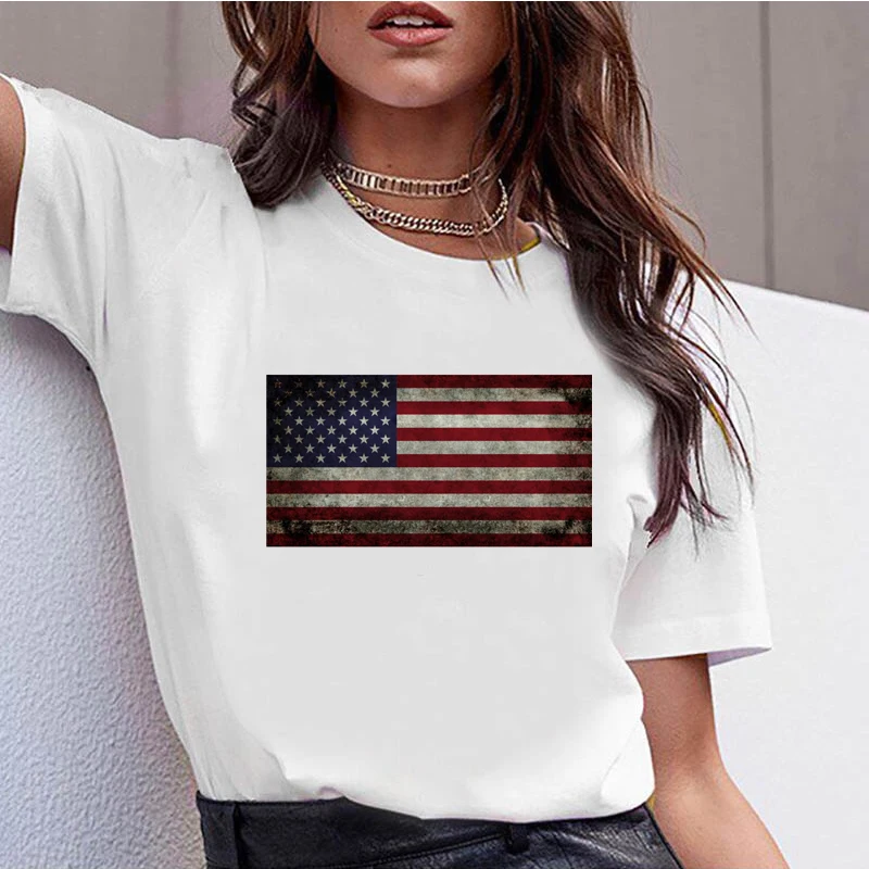 199558_T Shirt Casual O-Neck Short Sleeves Women T-shirt Hipster Cool Graphic Tee |