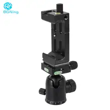 BGNing 360 Degree Panorama Ball Head Tripod Camera Mount Stand  Phone Holder Clip XJ-8 Flashlight Microphone With Spirit Level