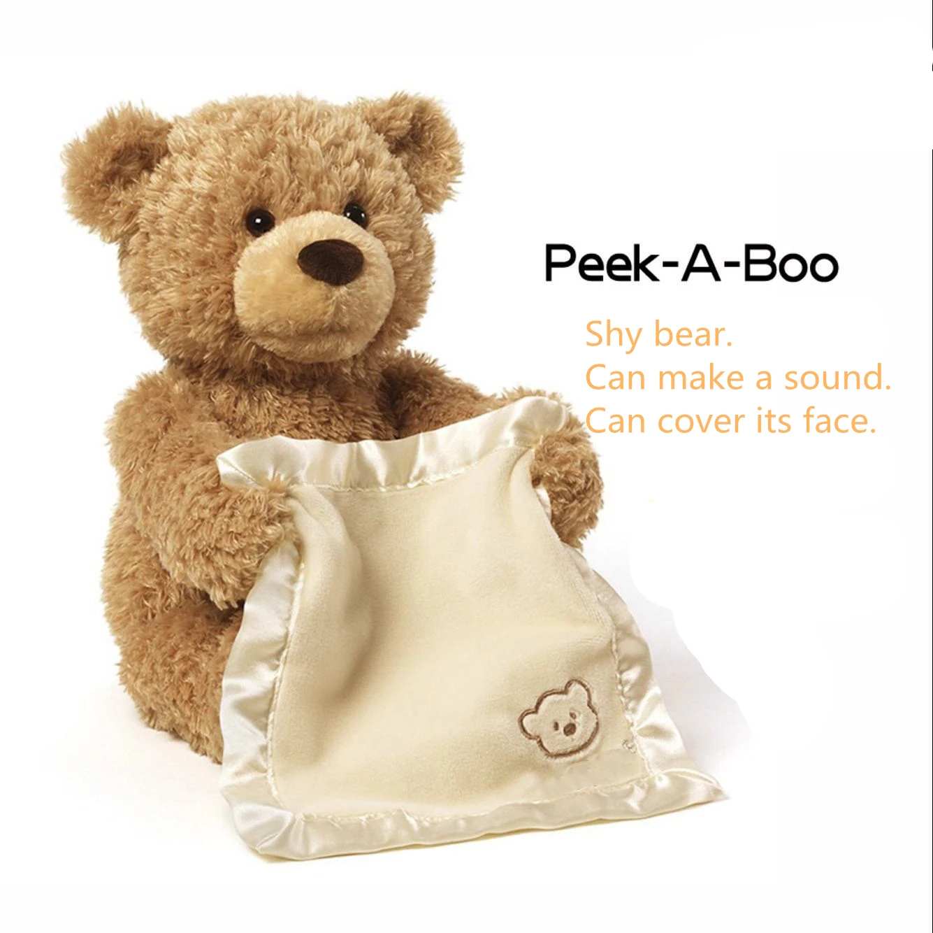 

New Style Hot Selling American Peekaboo Bear Talking Will Move The Teddy Bear Electric Voice Over Face Shy BearRussian Plush Toy
