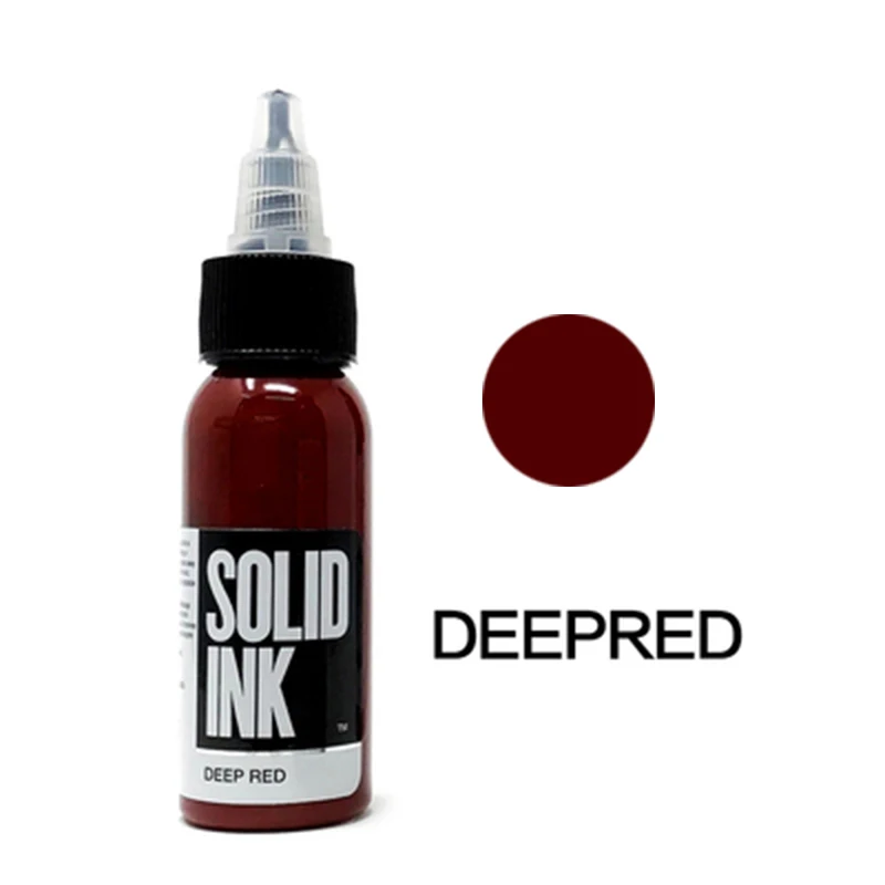 Tinta чернила для татуировки пигмент микроblading pigmento pigmentos tintas para tatuajes tinta tatuaje encre tatouage тату цвета - Color: Deepred