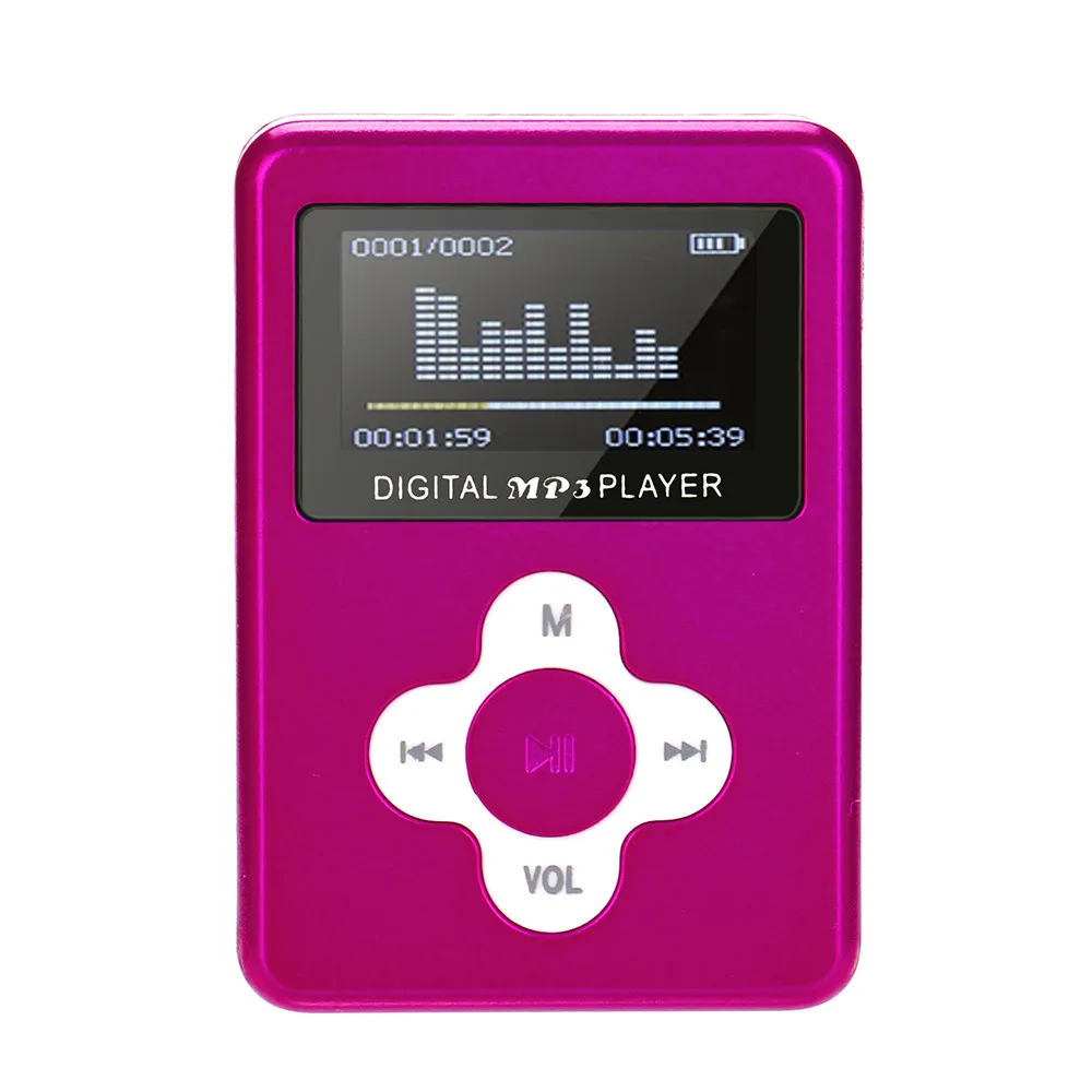 2019 HOT Slick stylish design USB Mini MP3 Player LCD Screen Support 32GB Micro SD TF Card#T2