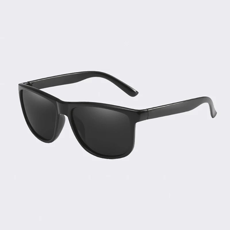C01Black AOFLY, фирменный дизайн, поляризационные солнцезащитные очки, мужские, для вождения, солнцезащитные очки, Ретро стиль, зеркальные, очки, мужские, Gafas De Sol AF8031 - Цвет линз: C01Black