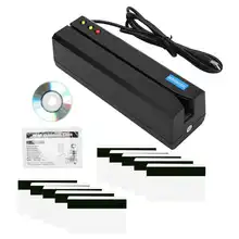 MSR605X Magnetic Strip Card Reader LED Indicator Magstripe Writer 3 Tracks support for IBM ISO ANS DIN