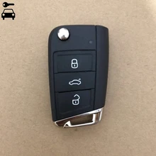 Oryginalny klucz zdalny MQB z półkluczykiem 434MHz z chipem ID48 dla VW Skoda Octavia Superb MQB Golf7 Golf MK7 Semi Keyless tanie i dobre opinie dostępna CN (pochodzenie)